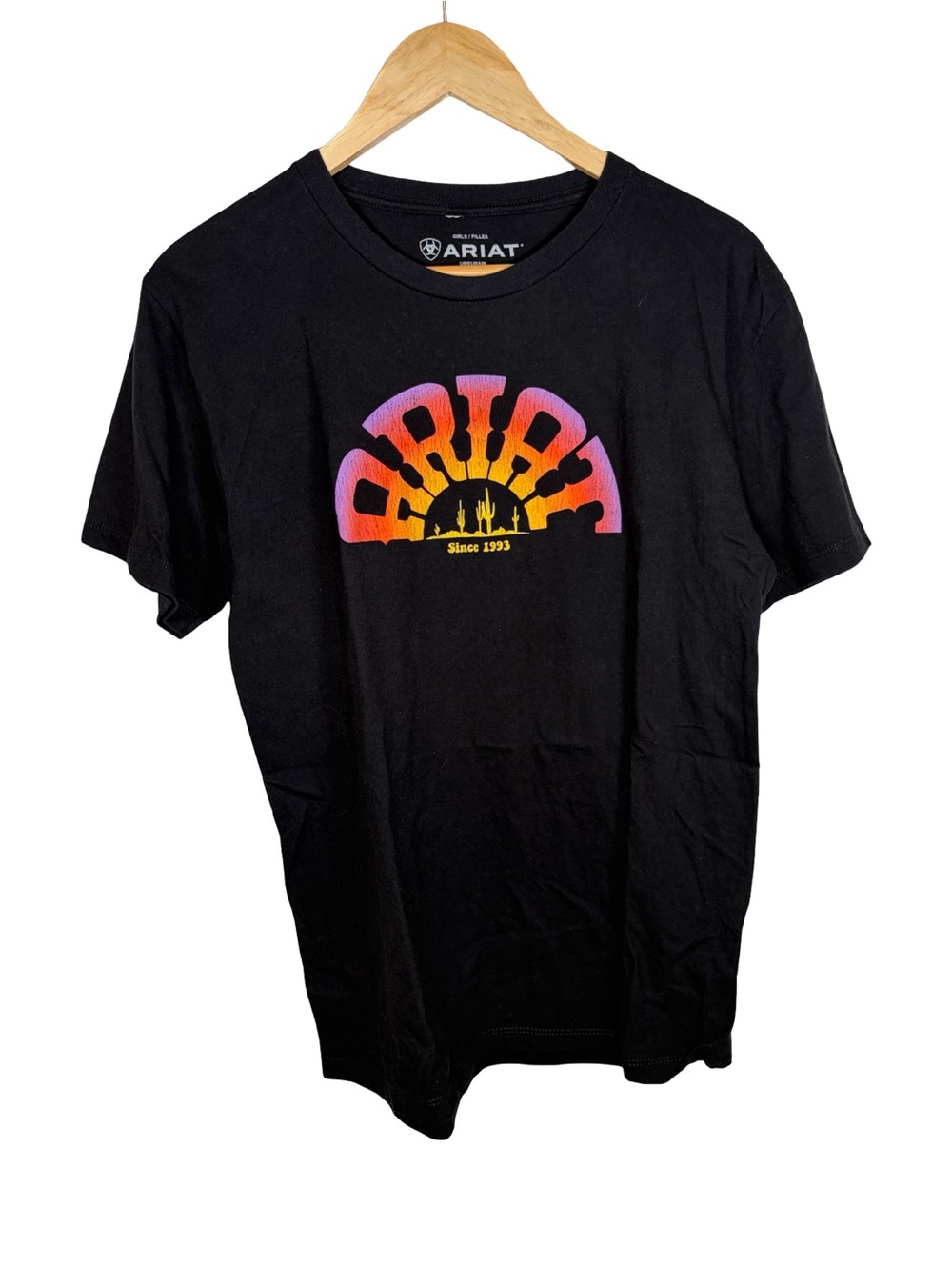 Ariat kids logo black short sleeve t shirt